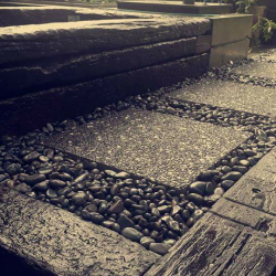 Sleeper, slepping stones-square